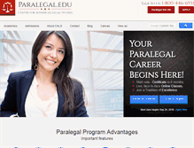 Tablet Screenshot of paralegal.edu